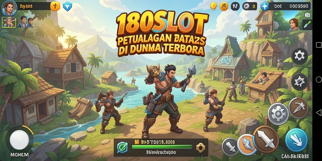 Screenshot menampilkan karakter pemain menjelajahi dunia terbuka 180SLOT.