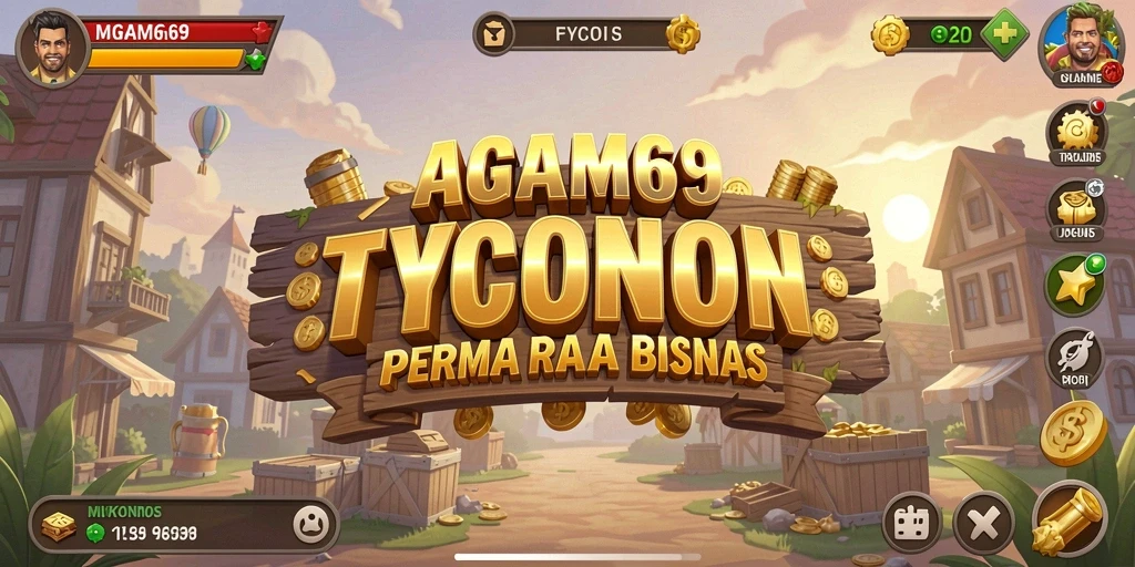 Tampilan gameplay AGAM69 yang menarik dan penuh strategi Tycoon.