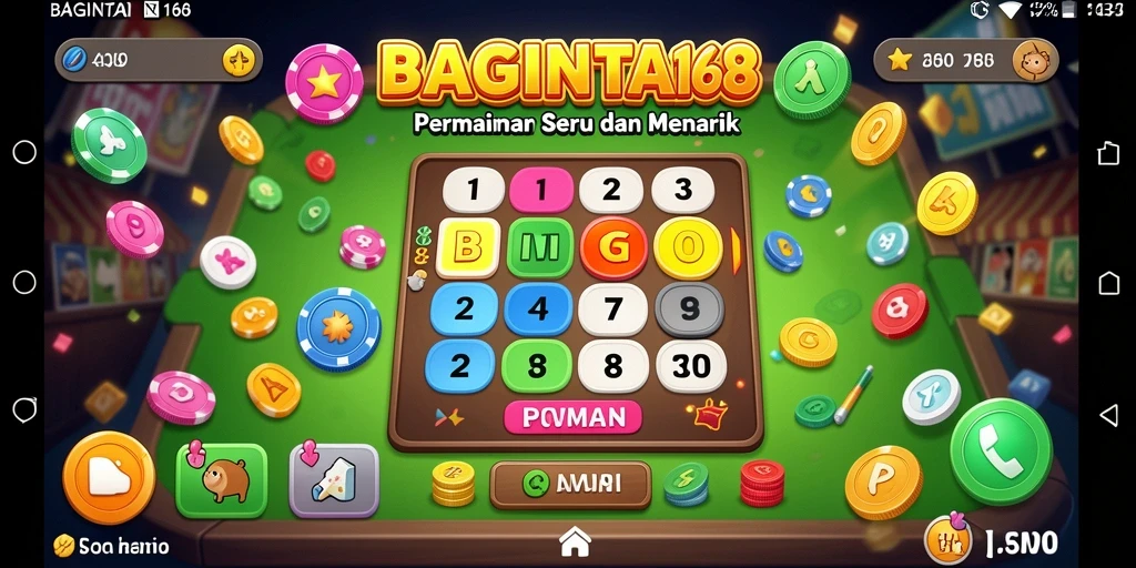 Screenshot gameplay Bingo BAGINTA168 dengan tampilan menarik.