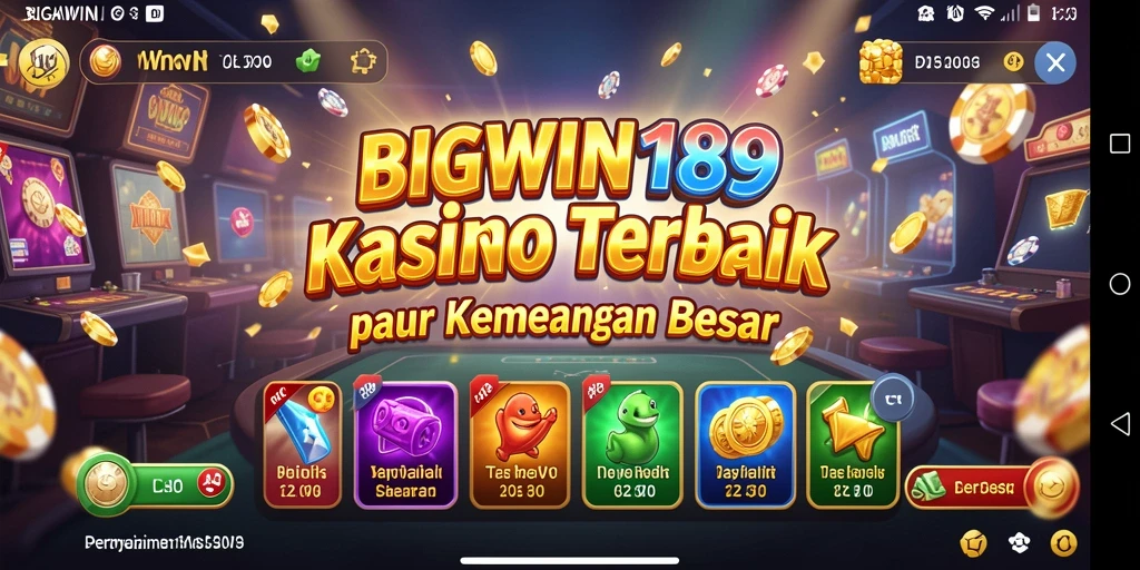 Tangkapan layar menunjukkan gameplay mendebarkan BIGWIN189 di kasino.
