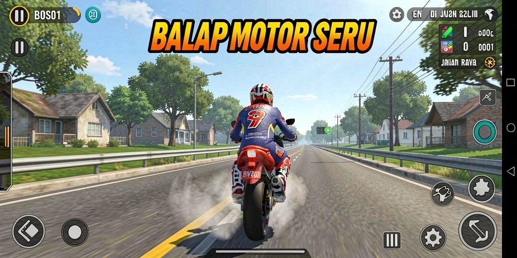 Tampilan gameplay seru dan menegangkan di BOS01.