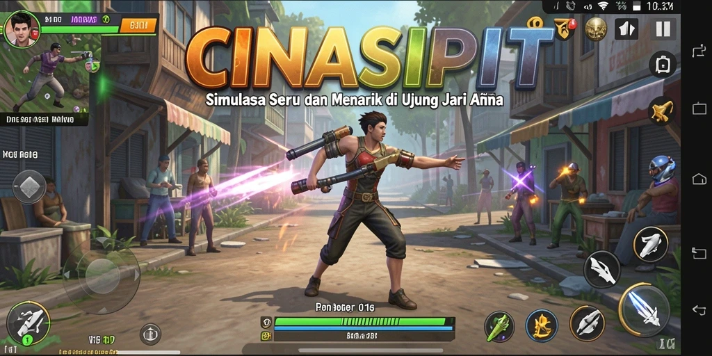 Screenshot gameplay CINASIPIT yang menampilkan keseruan interaksi dalam simulasi.