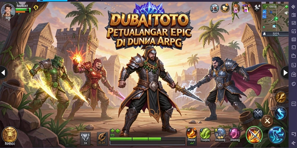 Tampilan permainan <strong>DUBAITOTO</strong> yang memukau dalam petualangan ARPG.