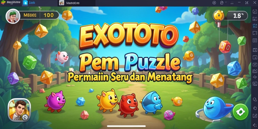 Tampilan gameplay EXOTOTO yang seru dan menantang.