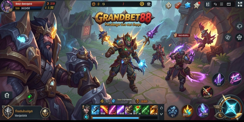 Tampilan gameplay menarik dari GRANDBET88 dalam dunia ARPG.
