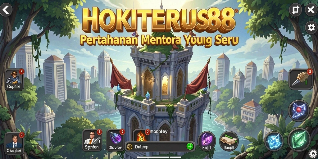 Gameplay menara pertahanan yang seru dan menantang di HOKITERUS88.
