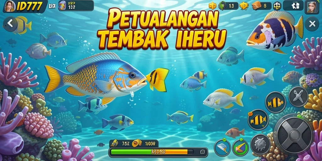 Screenshot gameplay Tembak Ikan ID777 yang seru dan menantang.