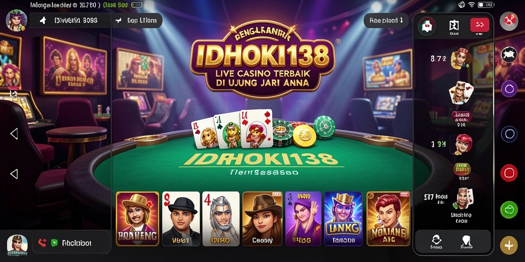 Tangkapan layar IDRHOKI138 menampilkan gameplay Live Casino yang menegangkan.