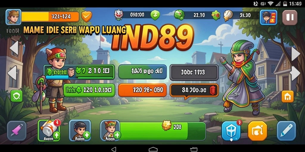 Screenshot gameplay dari IND89 yang menunjukkan keseruan permainan Idle.