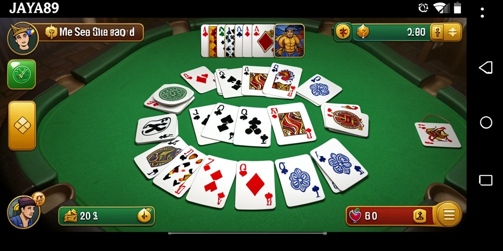 Screenshot gameplay JAYA89 menampilkan keseruan bermain Gaple.