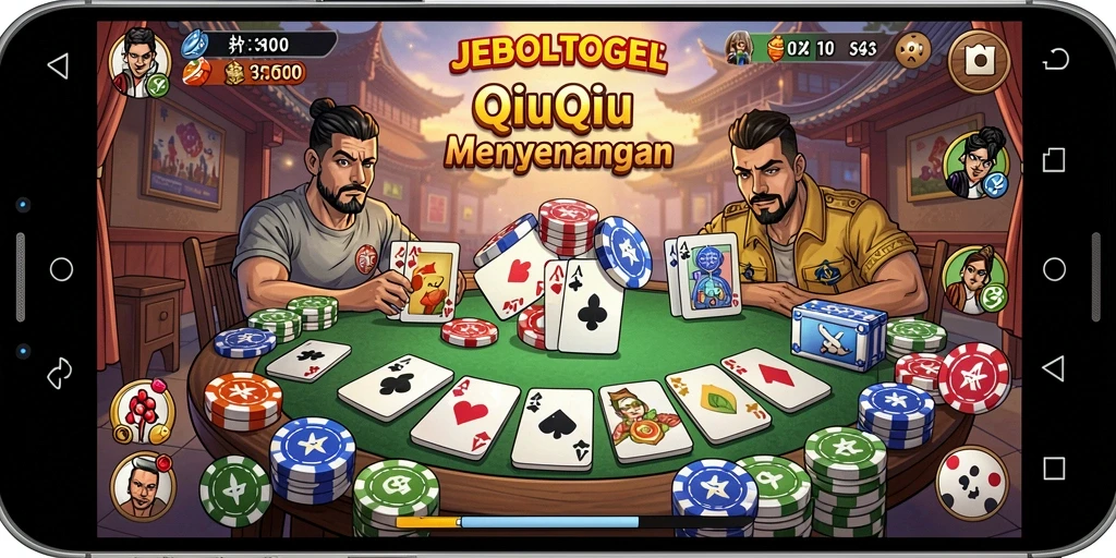 Tampilan gameplay QiuQiu di JEBOLTOGEL yang menarik dan interaktif.