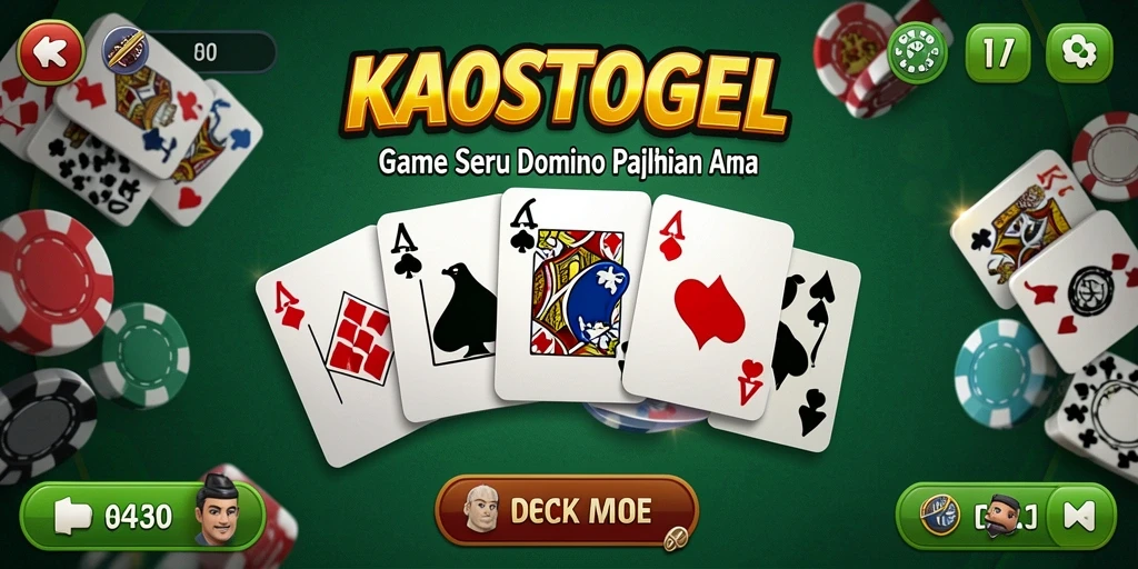 Tampilan seru gameplay Domino KAOSTOGEL yang mengasyikkan.