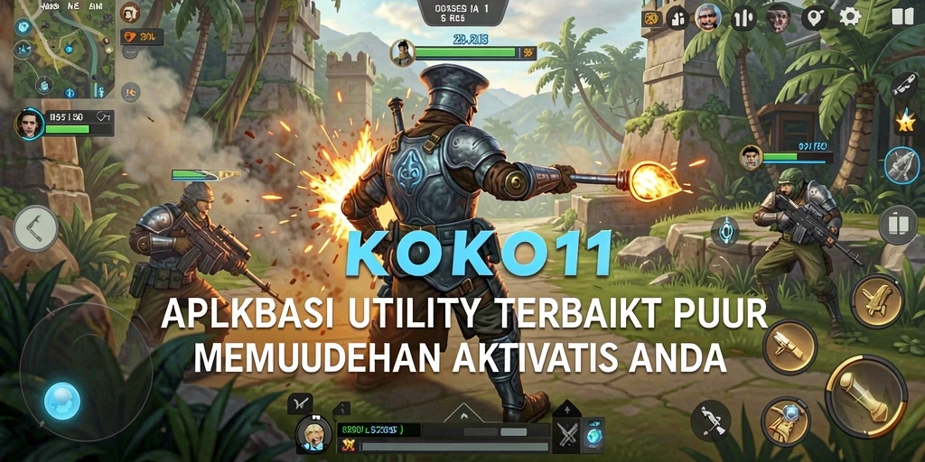 Screenshot KOKO11 menampilkan antarmuka aplikasi Utility yang bersih dan penggunaannya yang sederhana.