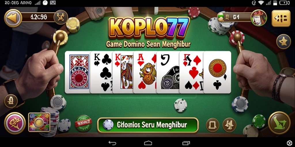 Tampilan menarik dari gameplay domino di KOPLO77.