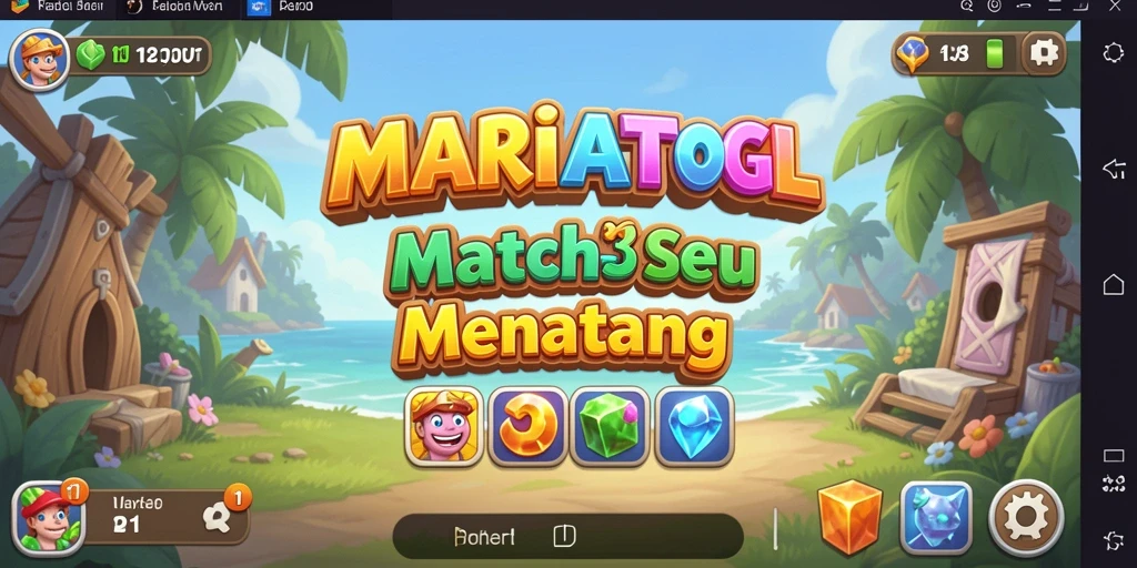 Tampilan gameplay MARIATOGL dengan berbagai level Match-3 yang seru.