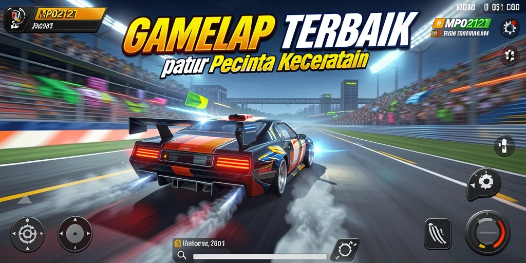 Tampilan gameplay MPO2121 yang memukau dengan balapan cepat.