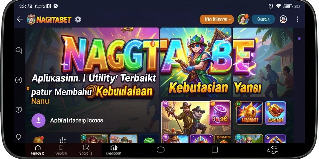Tampilan antarmuka NAGITABET yang intuitif dan mudah digunakan.