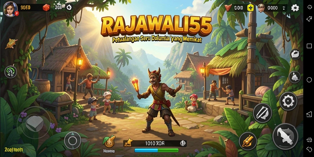 Tampilan menakjubkan dari gameplay RAJAWALI55 yang penuh petualangan.