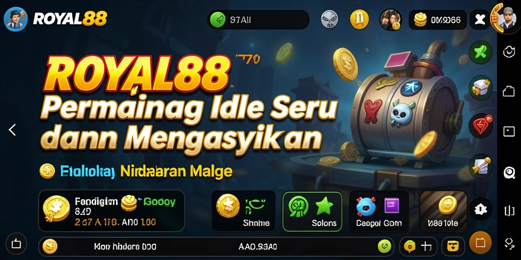 Screenshot gameplay ROYAL88 menampilkan aksi seru dan pengelolaan sumber daya.